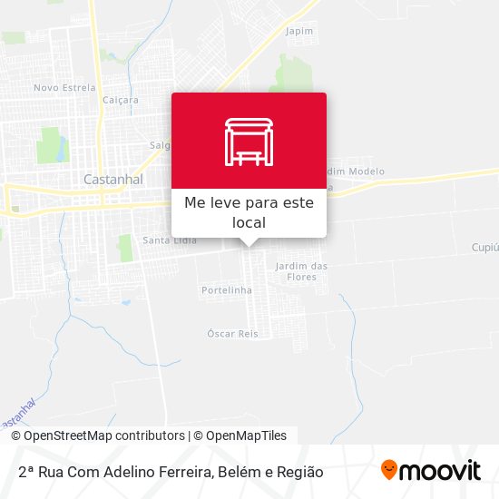 2ª Rua Com Adelino Ferreira mapa