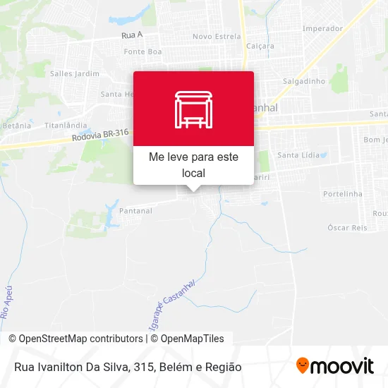 Rua Ivanilton Da Silva, 315 mapa