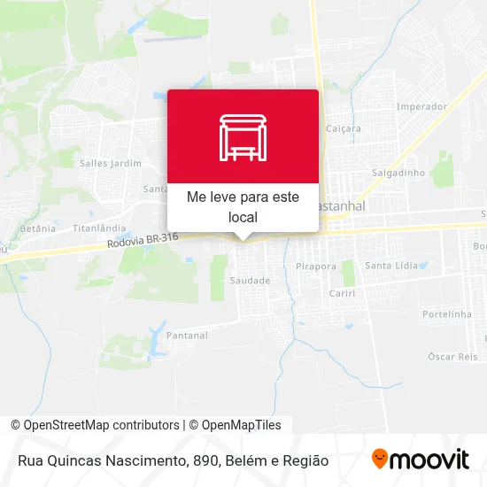 Rua Quincas Nascimento, 890 mapa