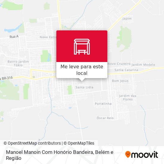 Manoel Manoin Com Honório Bandeira mapa