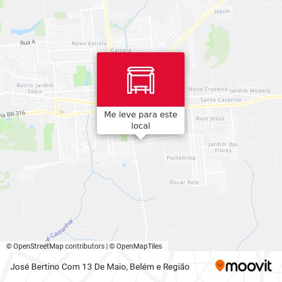 José Bertino Com 13 De Maio mapa