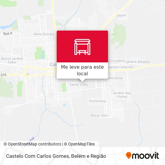 Castelo Com Carlos Gomes mapa