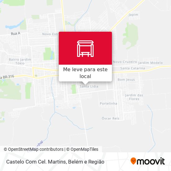 Castelo Com Cel. Martins mapa