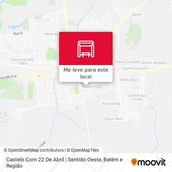 Castelo Com 22 De Abril | Sentido Oeste mapa