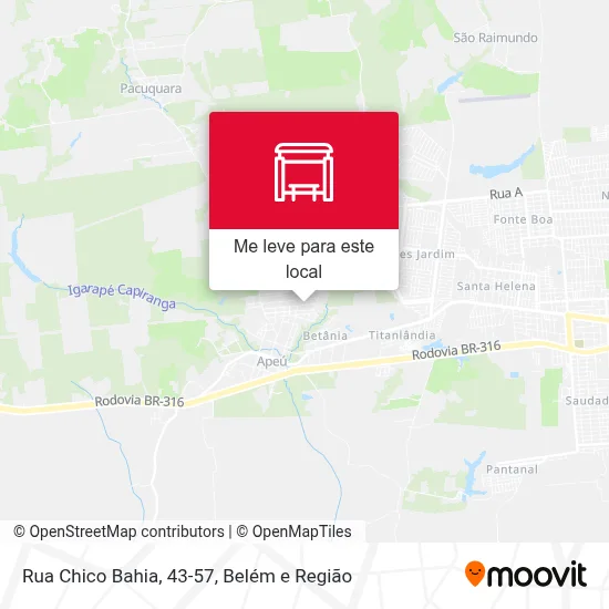 Rua Chico Bahia, 43-57 mapa