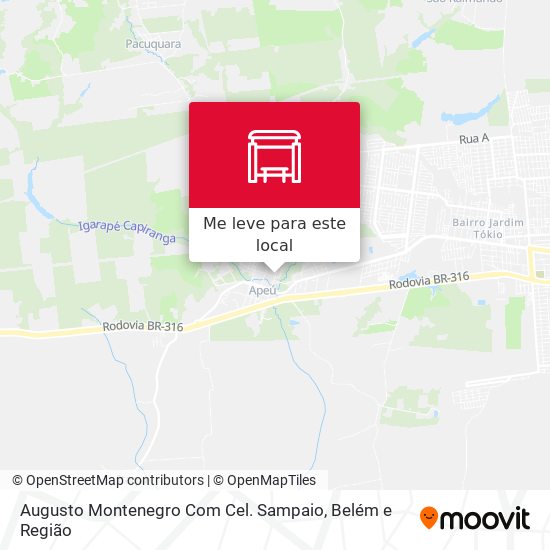 Augusto Montenegro Com Cel. Sampaio mapa