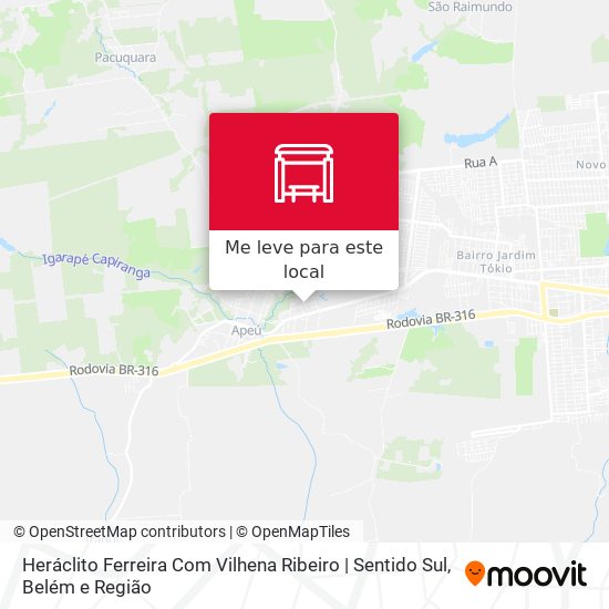 Heráclito Ferreira Com Vilhena Ribeiro | Sentido Sul mapa