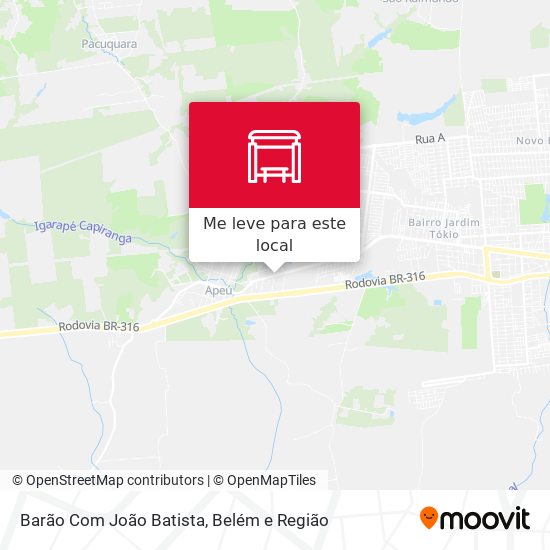 Barão Com João Batista mapa