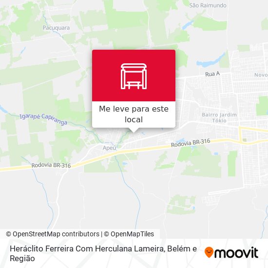 Heráclito Ferreira Com Herculana Lameira mapa