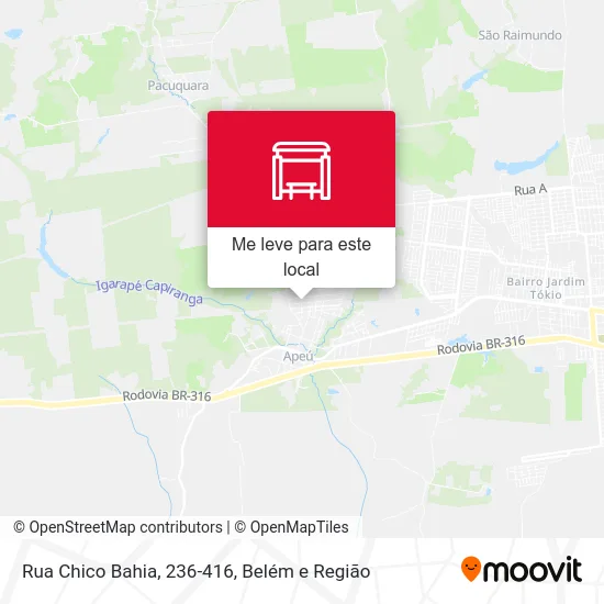 Rua Chico Bahia, 236-416 mapa