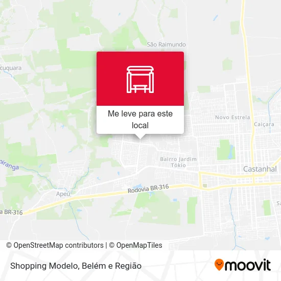 Shopping Modelo mapa