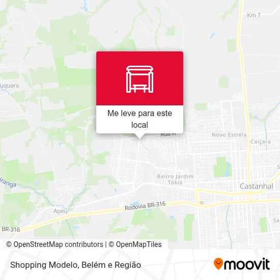 Shopping Modelo mapa