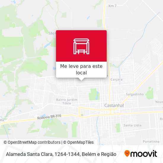 Alameda Santa Clara, 1264-1344 mapa