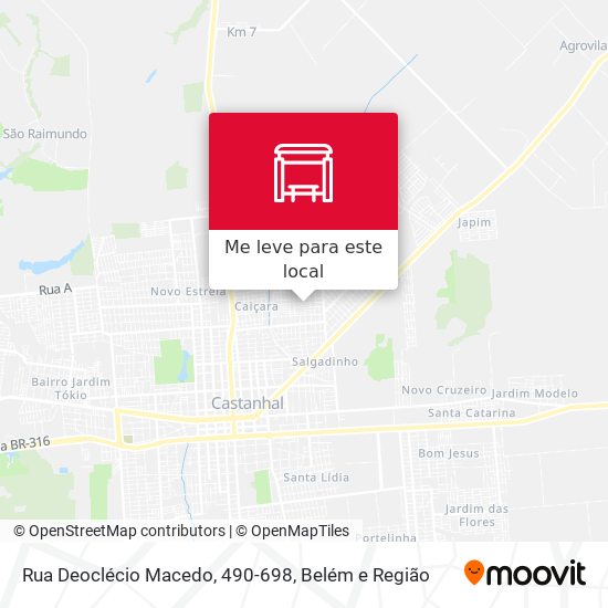 Rua Deoclécio Macedo, 490-698 mapa