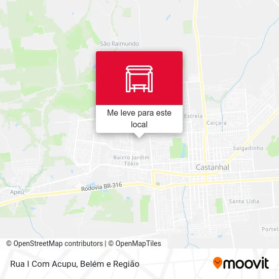 Rua I Com Acupu mapa