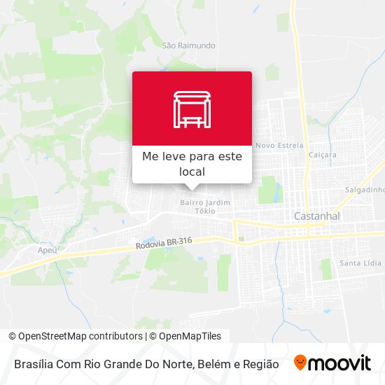 Brasília Com Rio Grande Do Norte mapa