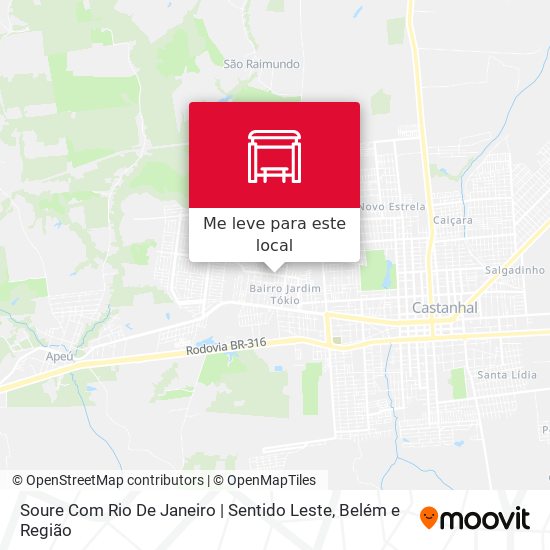 Soure Com Rio De Janeiro | Sentido Leste mapa