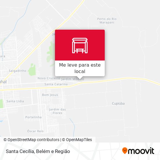 Santa Cecília mapa