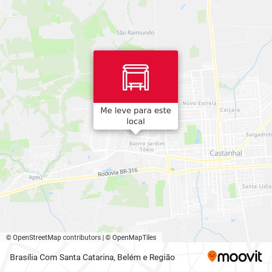 Brasília Com Santa Catarina mapa