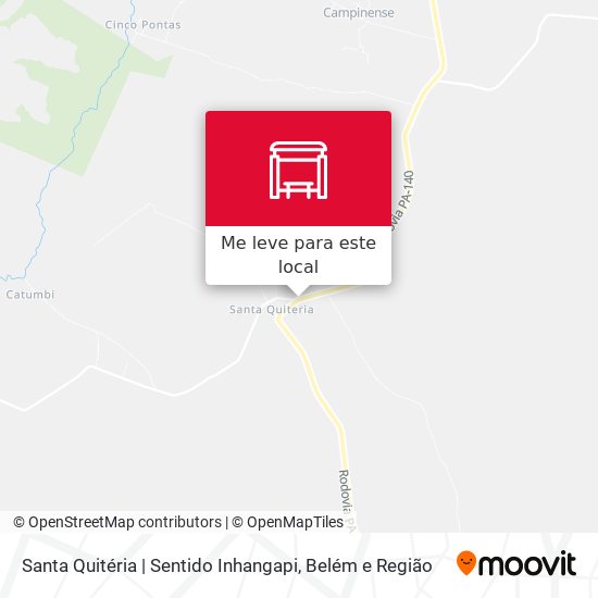 Santa Quitéria | Sentido Inhangapi mapa