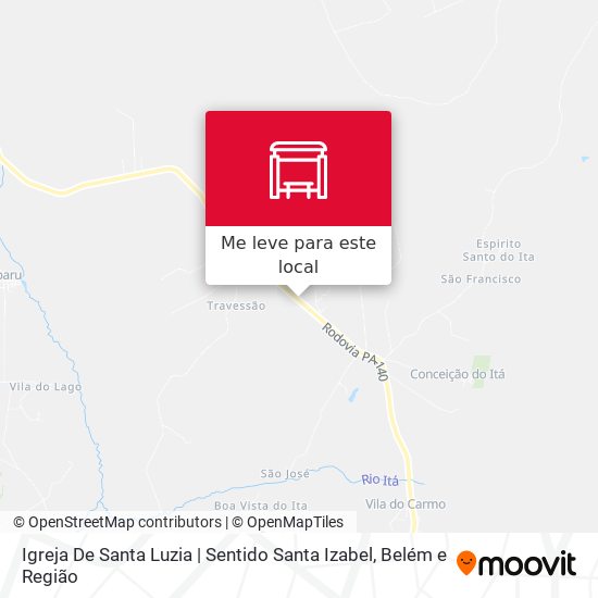Igreja De Santa Luzia | Sentido Santa Izabel mapa