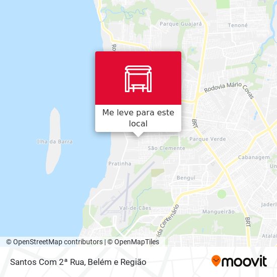 Santos Com 2ª Rua mapa