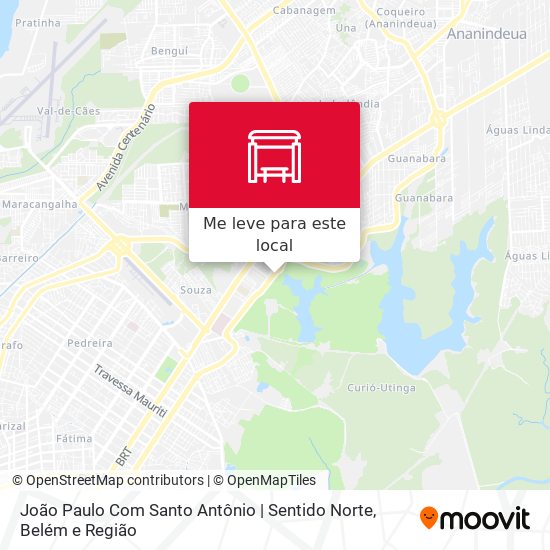 João Paulo Com Santo Antônio | Sentido Norte mapa