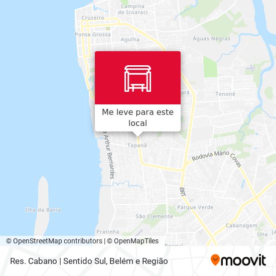 Res. Cabano | Sentido Sul mapa
