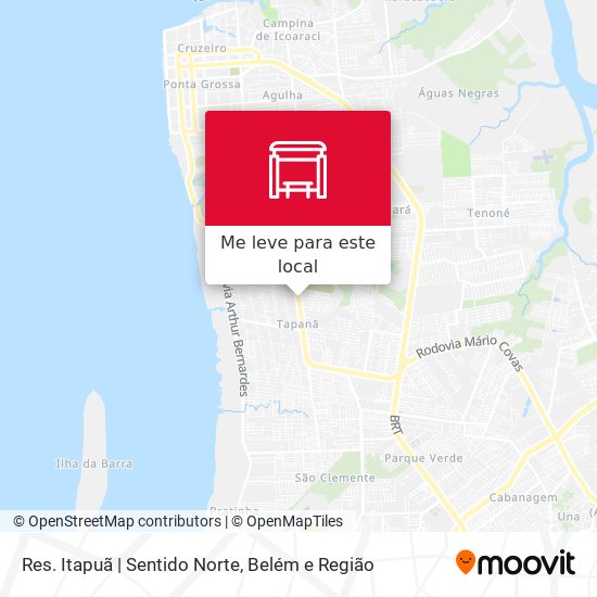 Res. Itapuã | Sentido Norte mapa