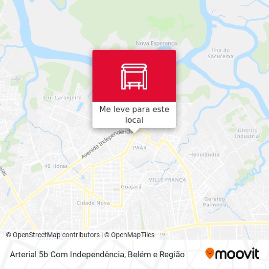 Arterial 5b Com Independência mapa