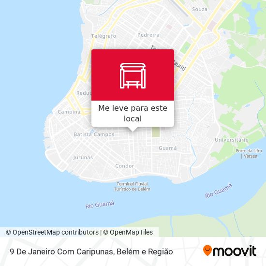 9 De Janeiro Com Caripunas mapa