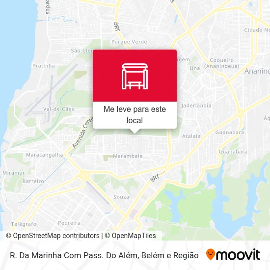 R. Da Marinha Com Pass. Do Além mapa