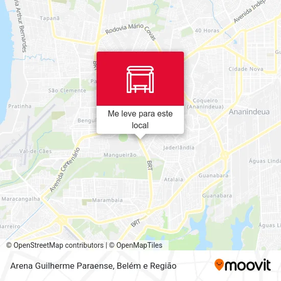 Arena Guilherme Paraense mapa