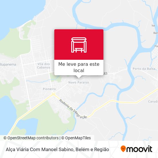 Alça Viária Com Manoel Sabino mapa
