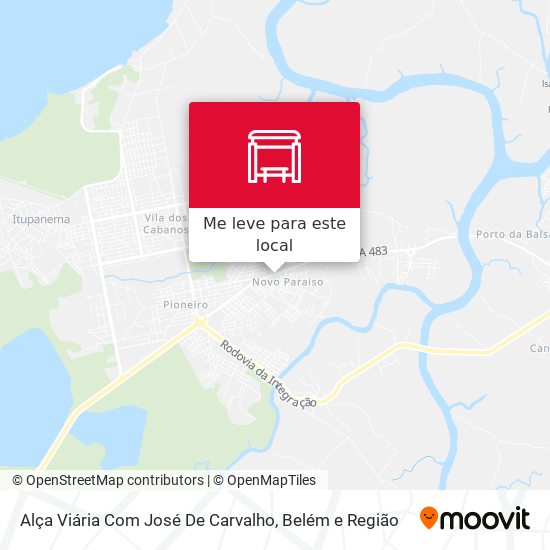 Alça Viária Com José De Carvalho mapa