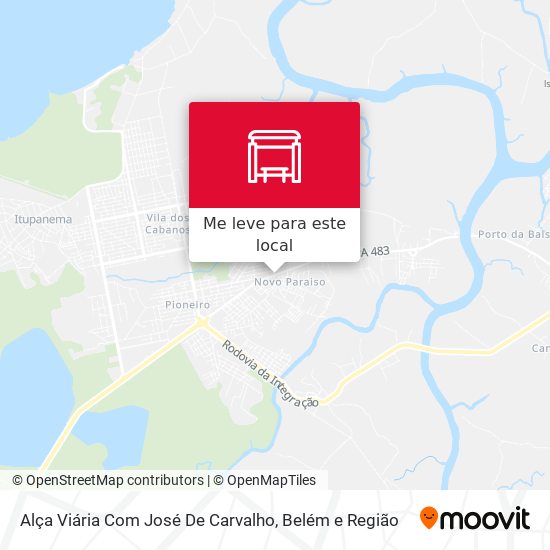 Alça Viária Com José De Carvalho mapa
