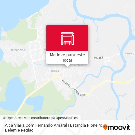 Alça Viária Com Fernando Amaral | Estância Pioneiro mapa