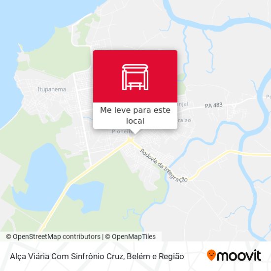 Alça Viária Com Sinfrônio Cruz mapa