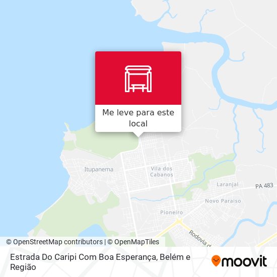 Estrada Do Caripi Com Boa Esperança mapa