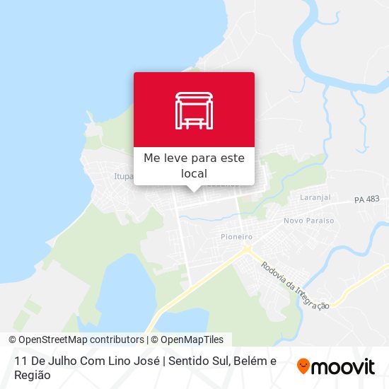 11 De Julho Com Lino José | Sentido Sul mapa