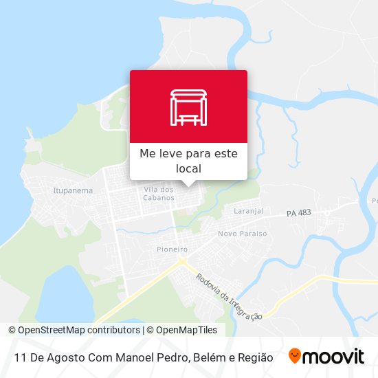 11 De Agosto Com Manoel Pedro mapa
