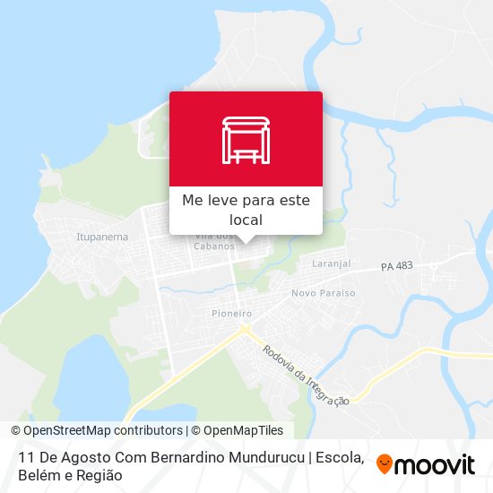 11 De Agosto Com Bernardino Mundurucu | Escola mapa