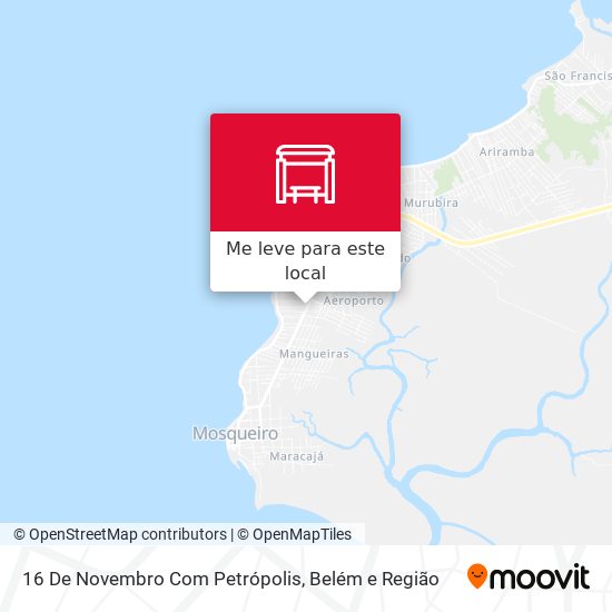 16 De Novembro Com Petrópolis mapa