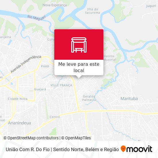 União Com R. Do Fio | Sentido Norte mapa