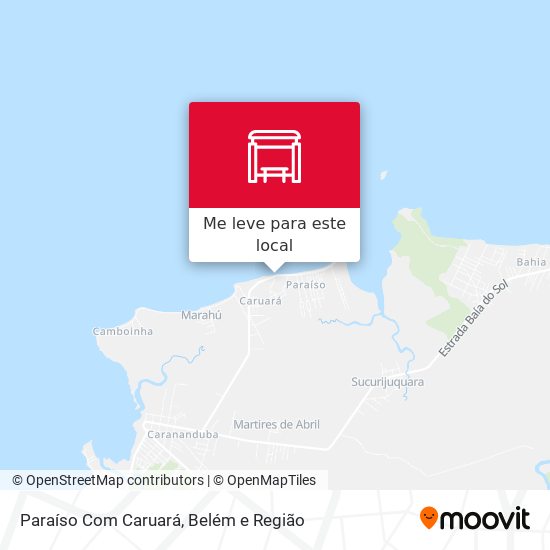 Paraíso Com Caruará mapa