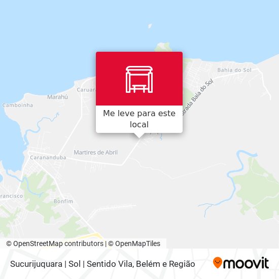 Sucurijuquara | Sol | Sentido Vila mapa