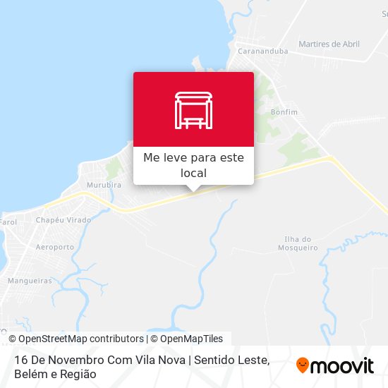 16 De Novembro Com Vila Nova | Sentido Leste mapa