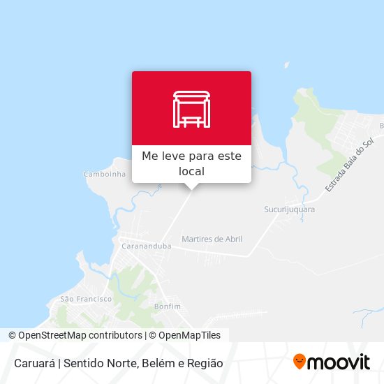 Caruará | Sentido Norte mapa