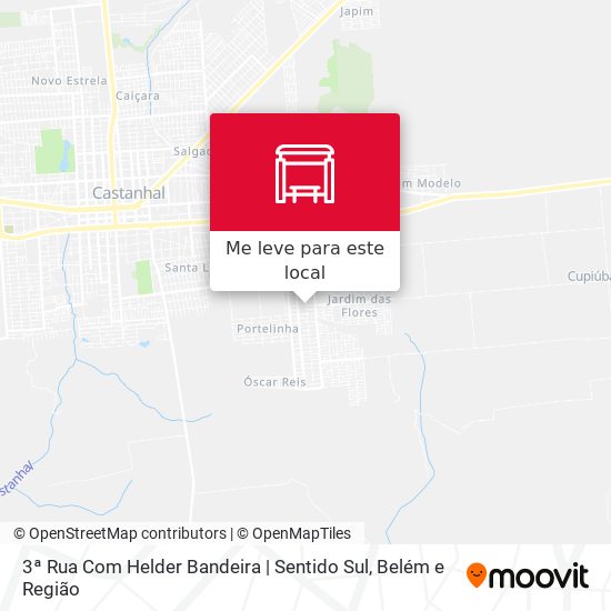 3ª Rua Com Helder Bandeira | Sentido Sul mapa