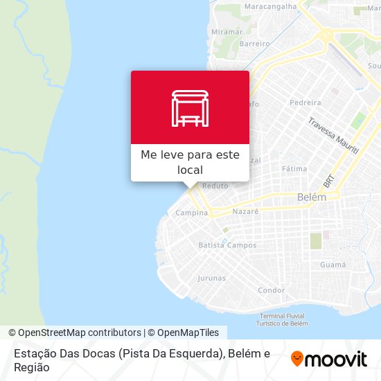 Estação Das Docas (Pista Da Esquerda) mapa